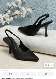 Chic Black Slingback Heels