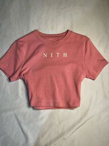 Pink NITH Cropped.    T-Shirt