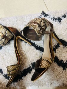 Snake Print High Heels