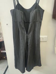Chic Pinstripe Jumpsuit/ Culotte