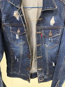 Stylish Ripped Denim Jacket