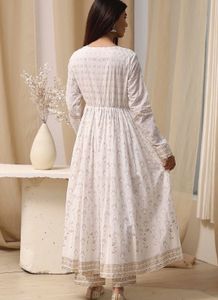 Biba Viral off white Anarkali suit