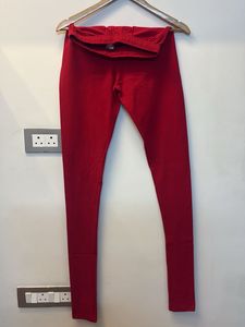 Red Cotton Leggings