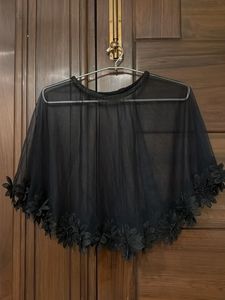 Elegant Black Embellished Dupatta