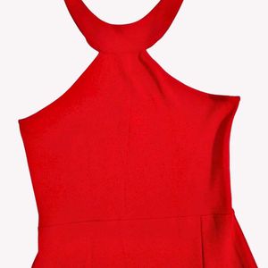 Chic Red Halter Neck Maxi Dress 🆕 NWOT ❤️🫶🫰M