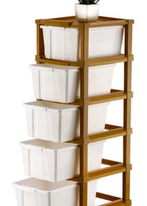 DIY Plastic Storage Drawer Unit - 5shelves
