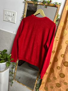 Red Semi Winter Without Name Label Sweatshirt