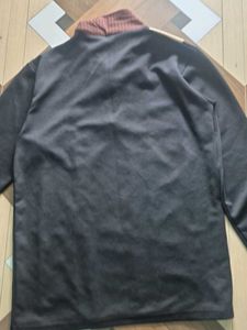 Men's Striped Quarter Zip Sweatshirt