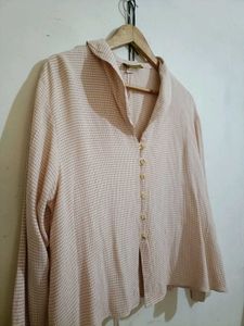 Chic Button-Up Collared Top(FIXED PRICE)