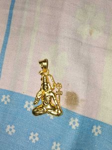 Golden Toned Lord Shiva Pendant