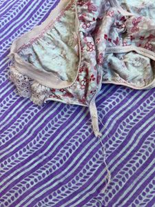 Floral Print Bra and Panty Set