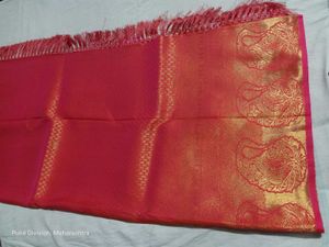 Vibrant Pink Silk Saree