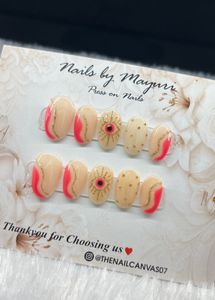 handmade Unique Press-On Nails Set
