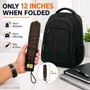 Foldable Black Umbrella