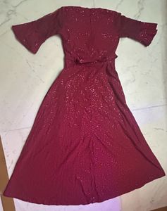 Elegant Maroon Dress