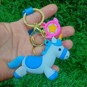 ✅Imported Kawaii Unicorn 3D Couple Keychain🔥