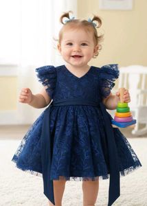 12-18 Months Girl Cute Navy Blue Party Frock