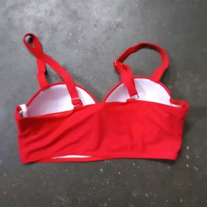 shein Red Bra and Panty Set