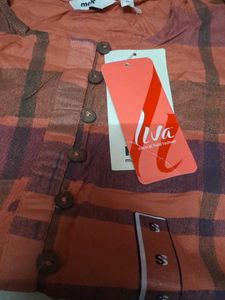 Stylish Checked Kurta with Buttons