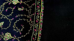 Elegant Embroidered Scarf