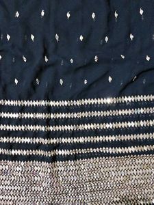 Elegant Black Sequin Ethnic kurta plazzo dupatta s