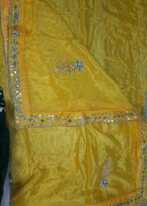 Pure Chiffon Gota patti Lehga