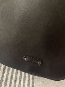 Vero Moda Black Croc-Embossed Shoulder Bag