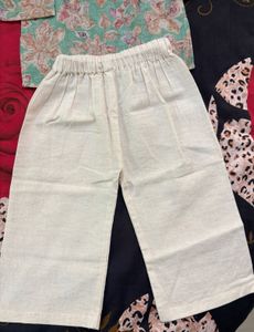 Elegant Floral Kurta with Pants Set