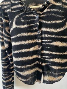 Patterned Long Sleeve Top