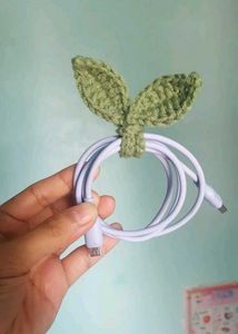 Crocheted Leaf Headband Charm