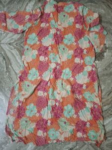 Vibrant Floral Print Kurta
