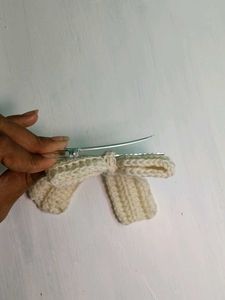Handmade Crochet Bow Hair Clip