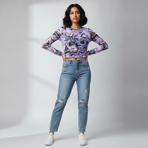 Abstract Print Top