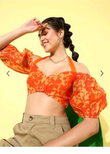 Organza Crop Top