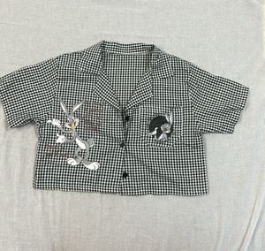 Crop Printed Shirt