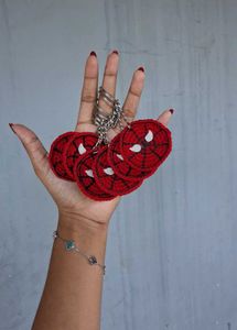 Handmade Spiderman Keychain Set