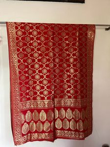 Red Silk Duppatta