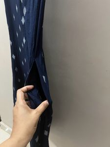 Navy blue long Kurta, backside 2nd,3rd,4th