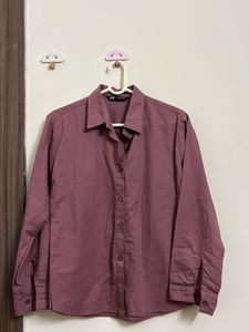 Mauve & Green Classic Button-Up Shirt