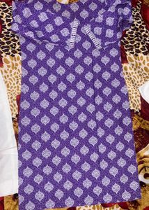 Beautiful Purple Kurta Set with Dupatta(new)