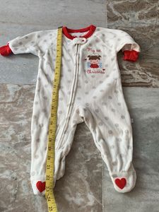 My 1st Christmas Baby Sleepsuit
