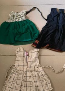 3 Cute Girls' Dress Bundle