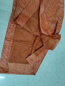 Orange Printed Kurta