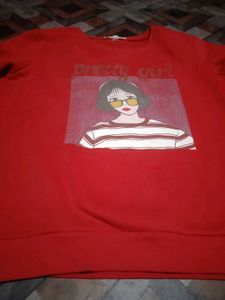 Cute Red "Pretty Girl" Sweatshirt
