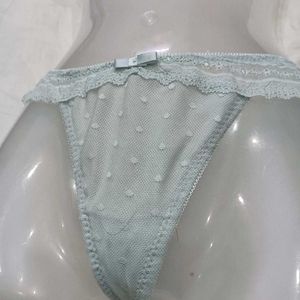 Light Blue🅾️🅾️ Lace Trim Panty