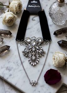 New Chunky Gemstone Choker Necklace