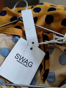 Yellow Polka Dot Bell Sleeve Top