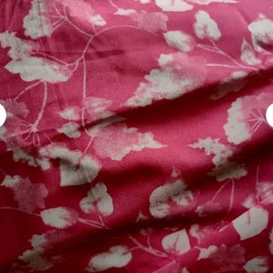 Pink Floral Ruffle Wrap Skirt