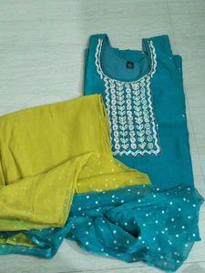 New kurti set with dupatta