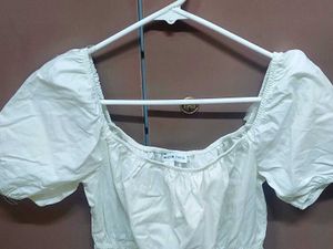Pure white cotton dress, brand new